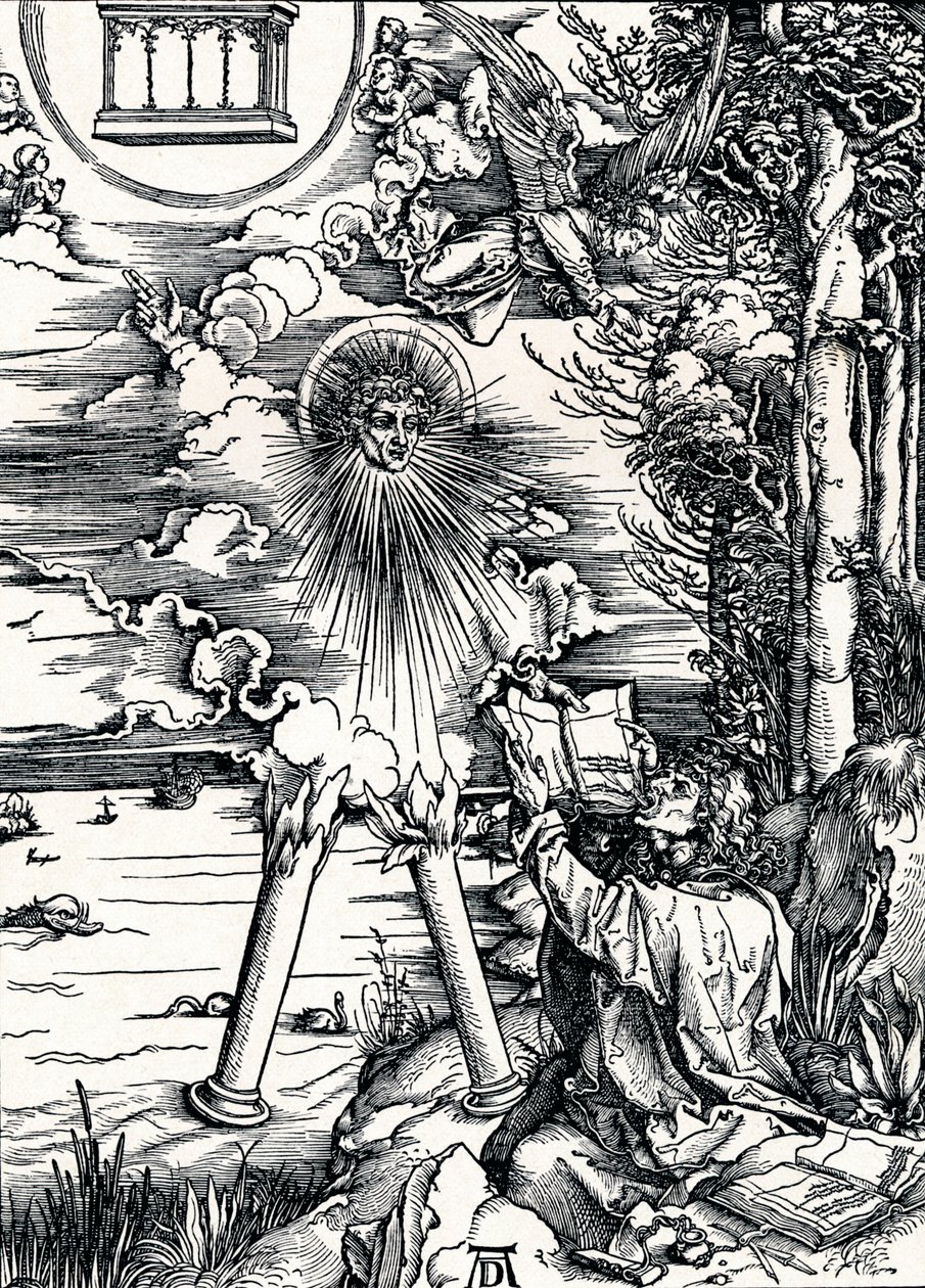 St John Devouring the Book, 1498 1906 av Albrecht Dürer