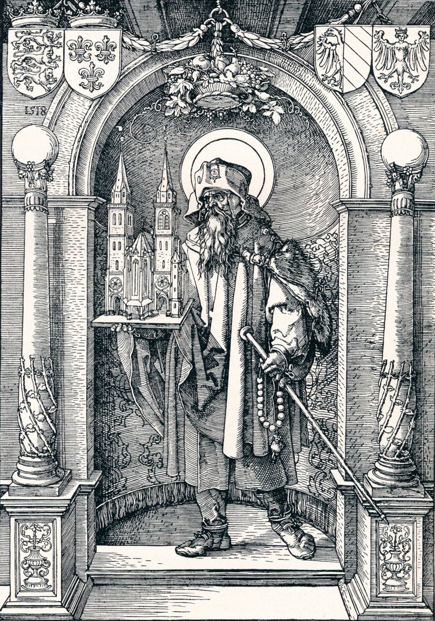 St Sebaldus in the Niche, 1518 1906 av Albrecht Dürer