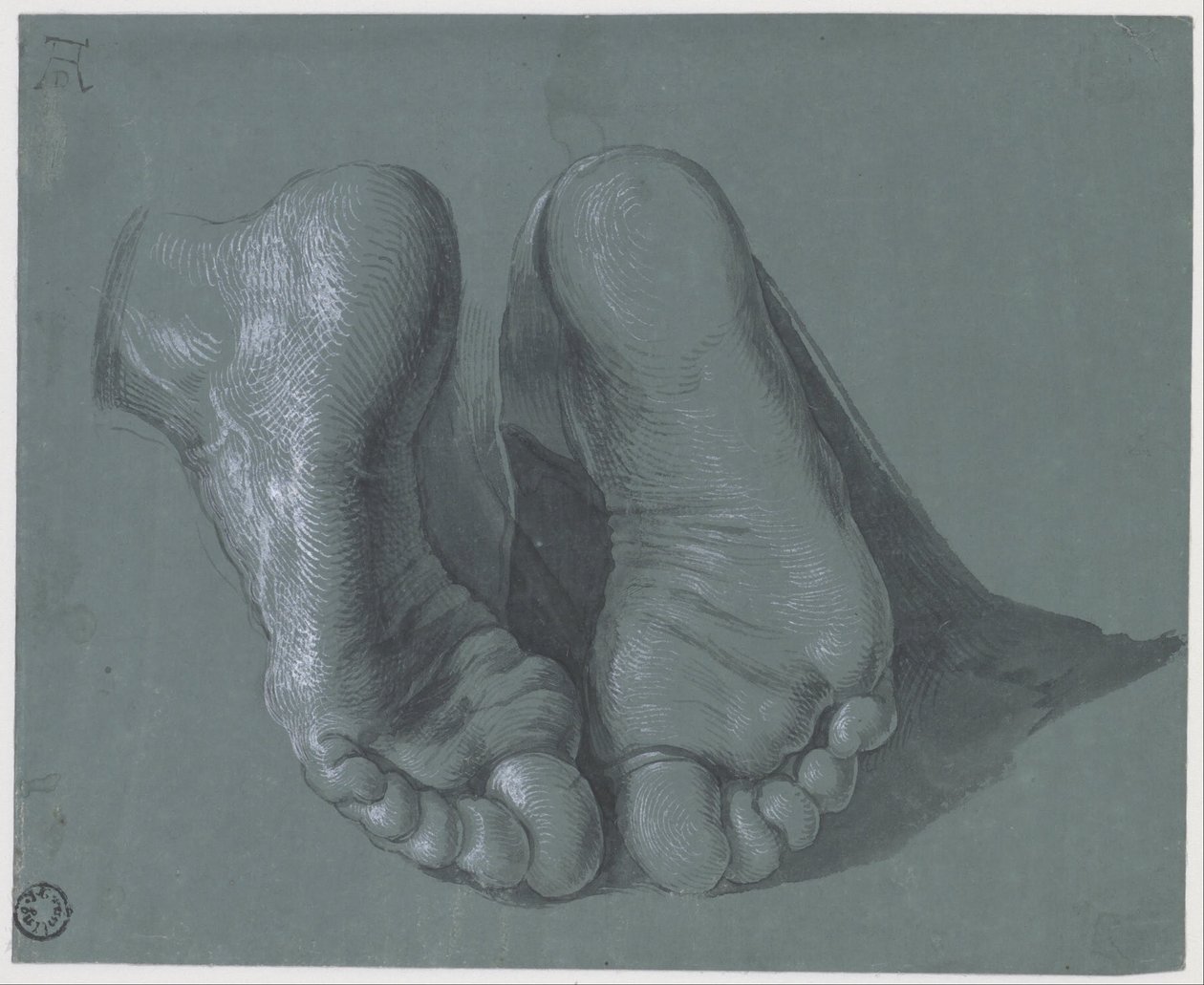 Studie av två fötter av Albrecht Dürer