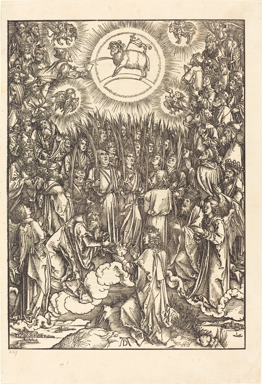 Tillbedjan av Lammet av Albrecht Dürer
