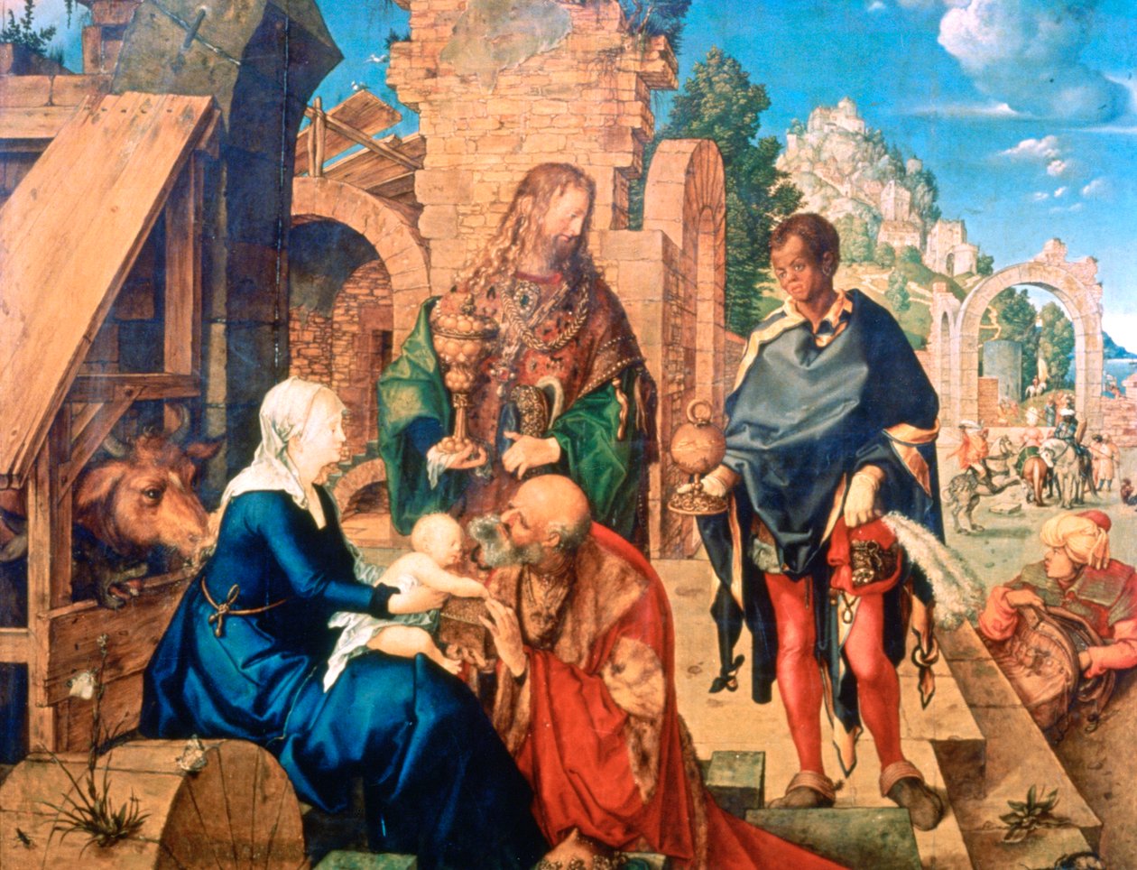 The Adoration of the Magi, 1504 av Albrecht Dürer