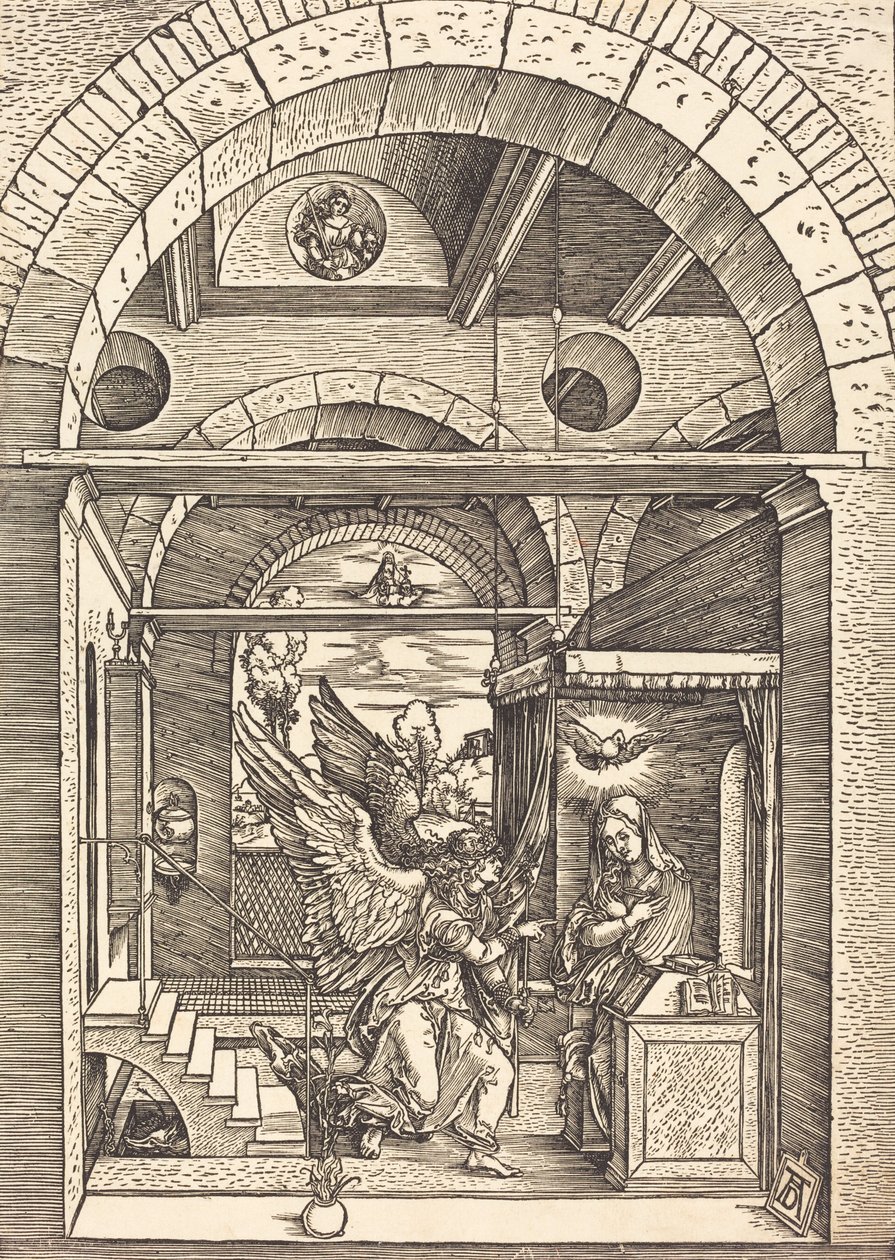 Bebådelsen, c. 15021504. av Albrecht Dürer