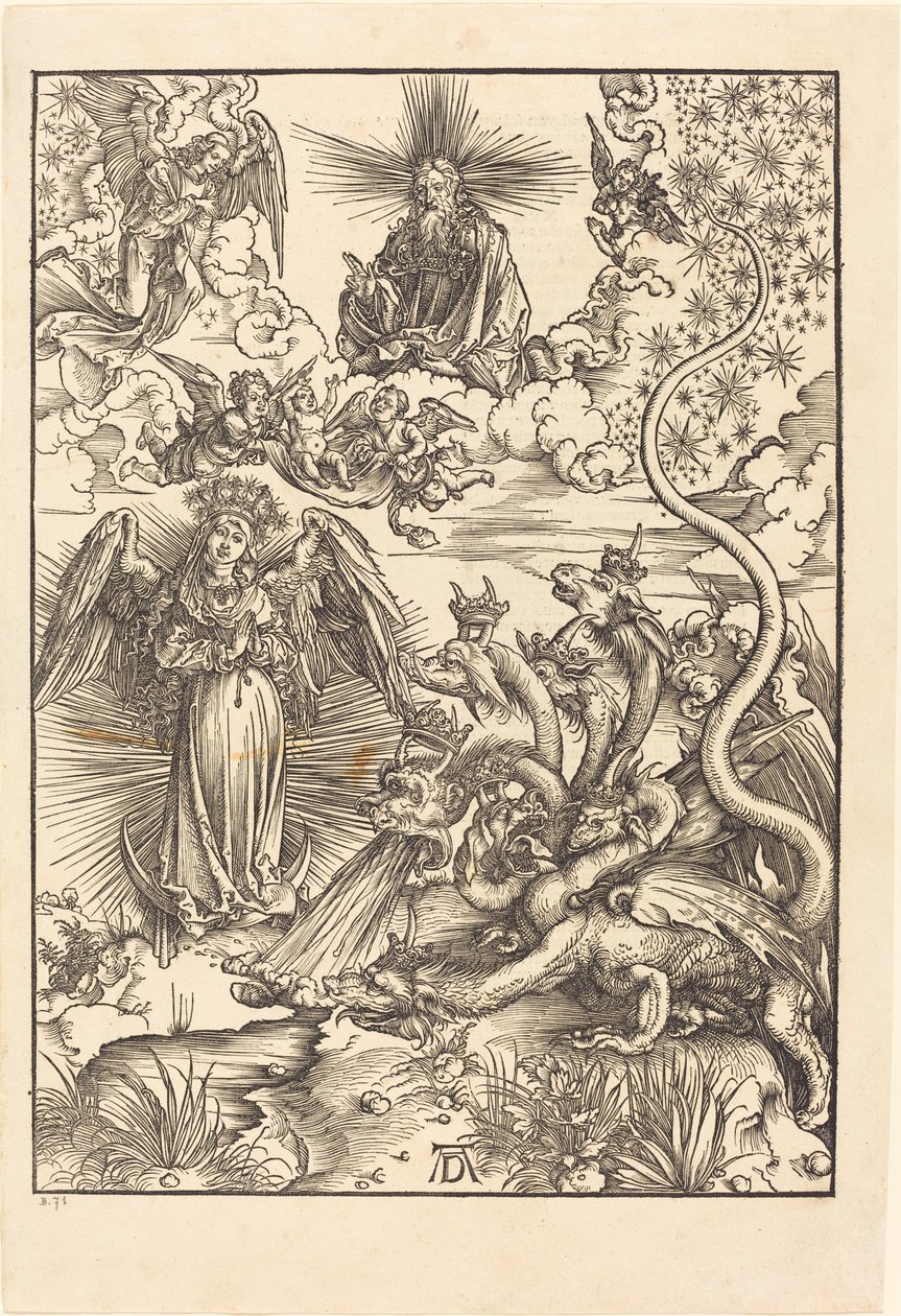 Den apokalyptiska kvinnan av Albrecht Dürer