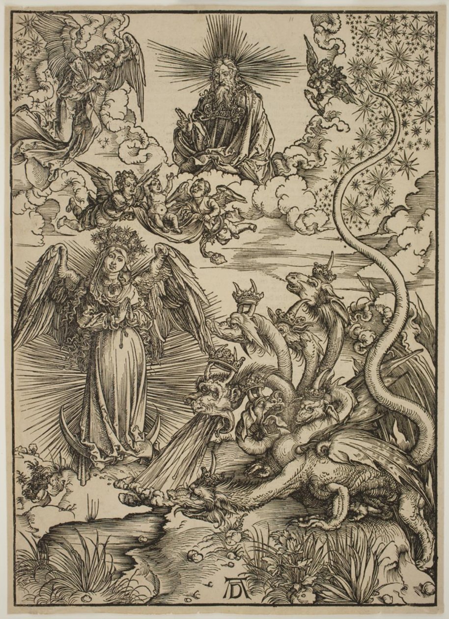 Den apokalyptiska kvinnan av Albrecht Dürer