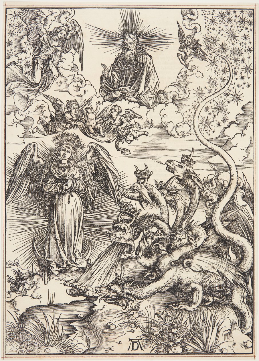 Den apokalyptiska kvinnan av Albrecht Dürer