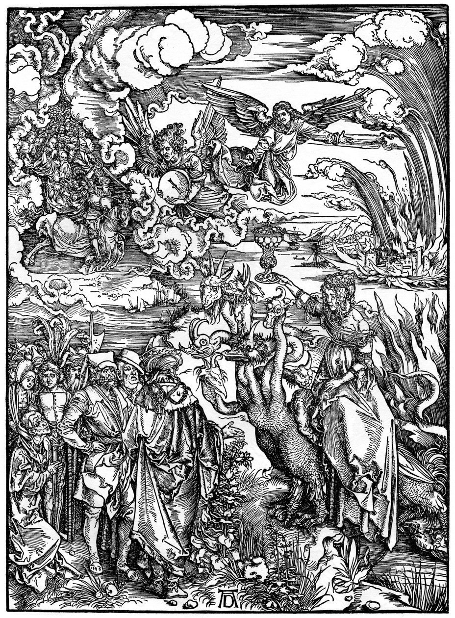 Den babyloniska horan, 1498, 1936. av Albrecht Dürer