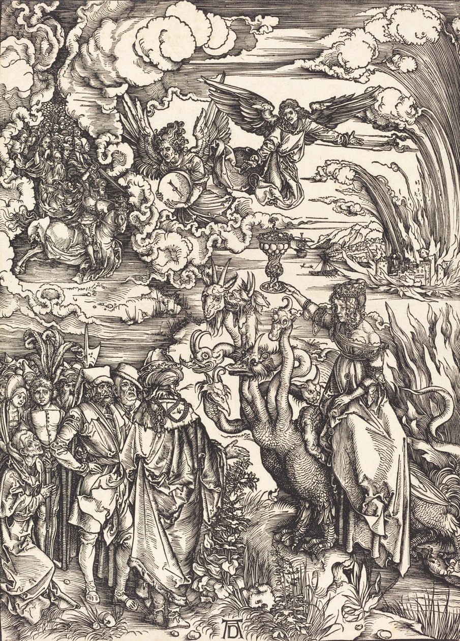 Den babyloniska horan, förmodligen ca. 14961498. av Albrecht Dürer