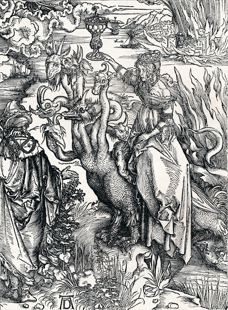 Den babyloniska horan, 1498, 1906 av Albrecht Dürer