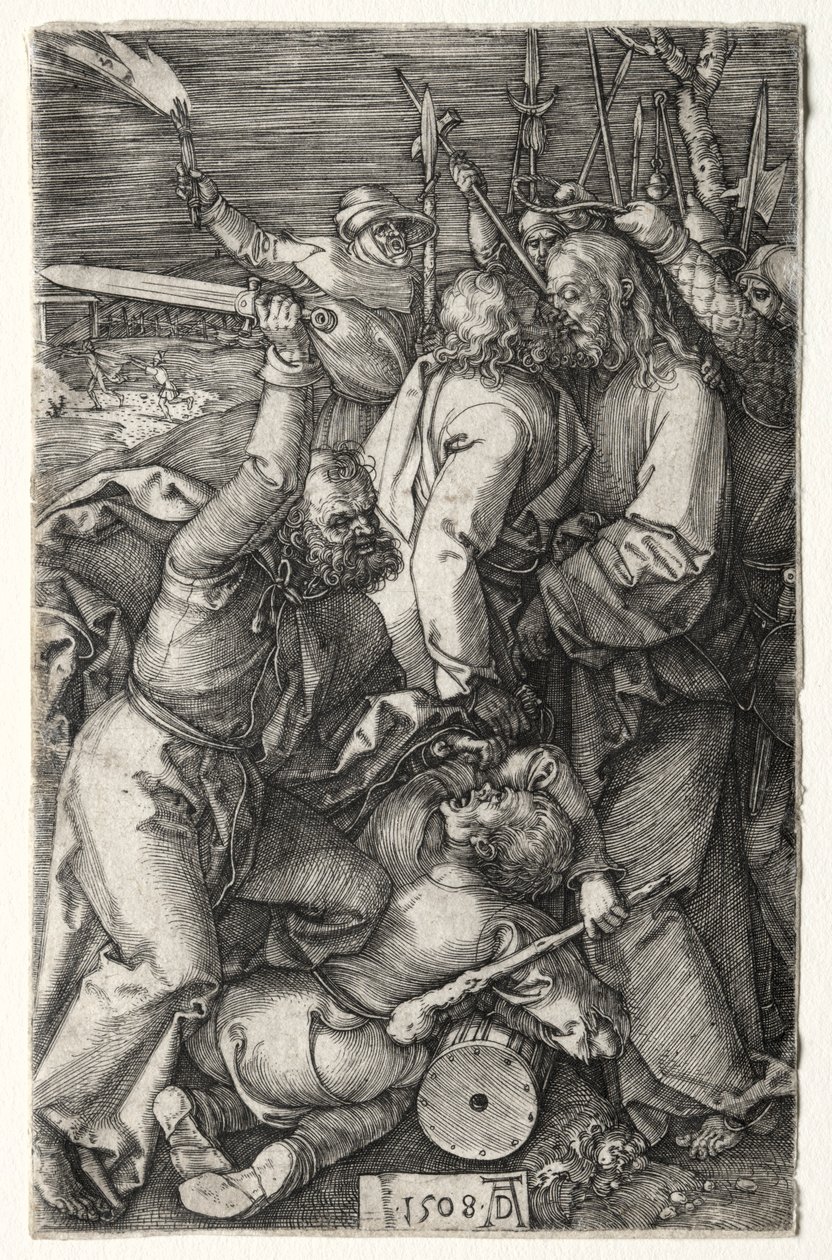 The Betrayal of Christ av Judas, 1508. av Albrecht Dürer