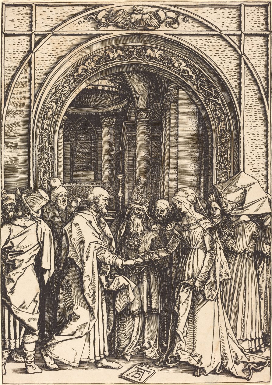 Jungfruns trolovning av Albrecht Dürer