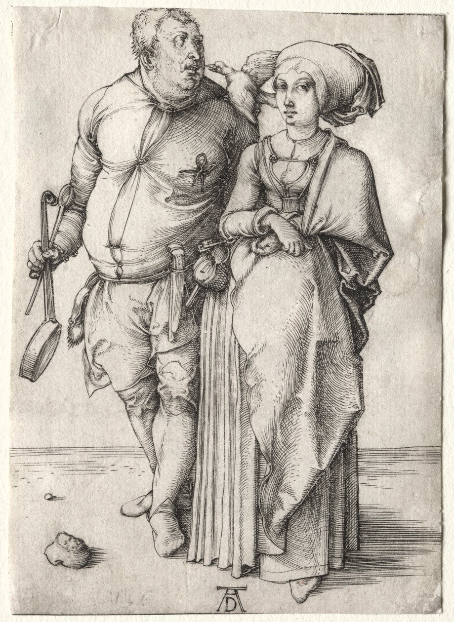 Kocken och hans fru, troligen 1497. av Albrecht Dürer