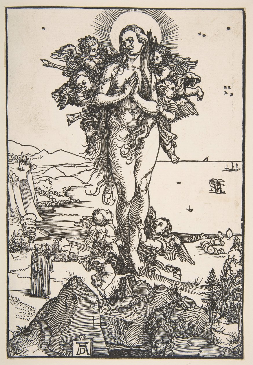 Den heliga Maria Magdalenas extas.n.d. av Albrecht Dürer