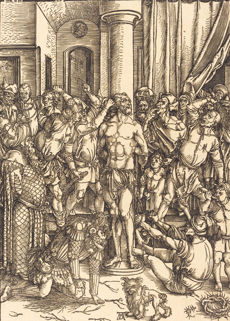 Flagelationen, ca. 1497. av Albrecht Dürer