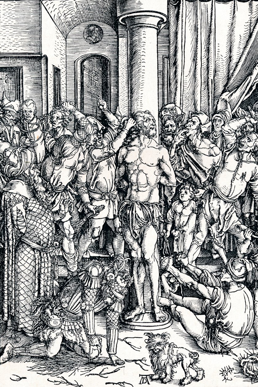 The flagellation of Christ, 1498 1906 av Albrecht Dürer