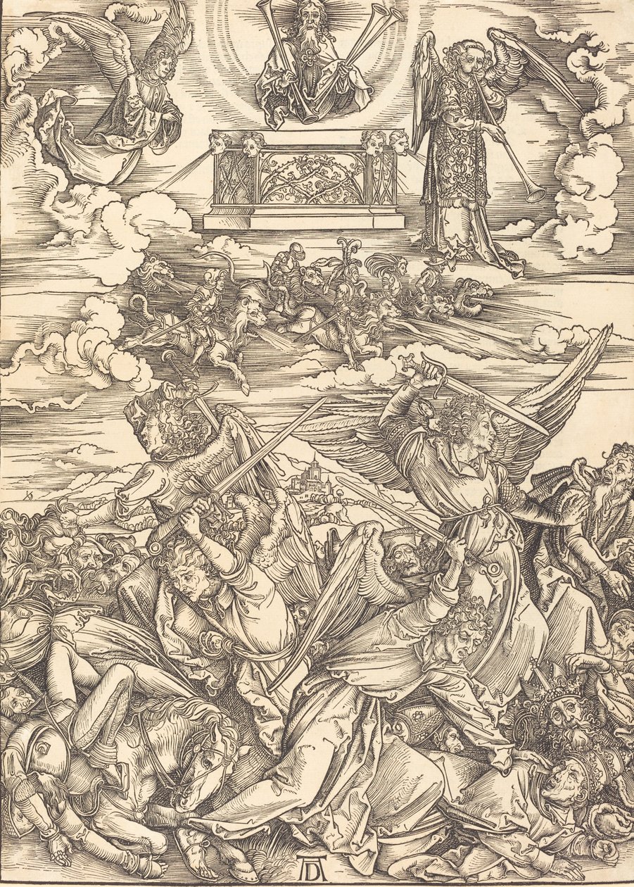 The Four Avenging Angels, förmodligen ca. 14961498. av Albrecht Dürer