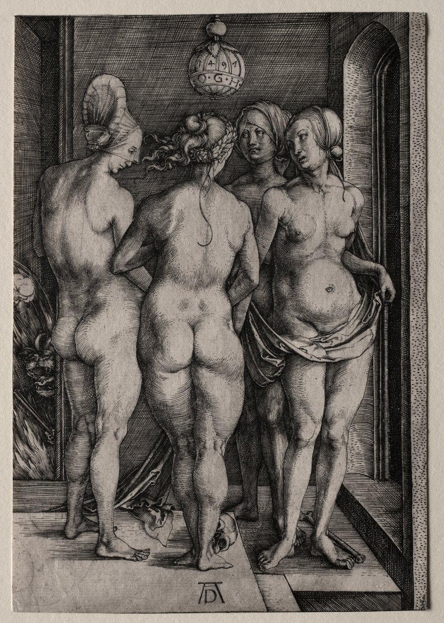 De fyra häxorna (fyra nakna kvinnor) av Albrecht Dürer
