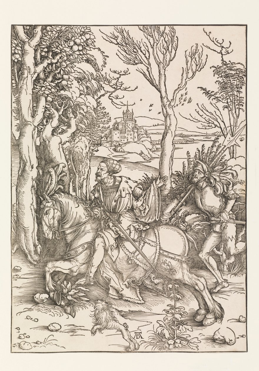 Riddaren och Landsquenet av Albrecht Dürer