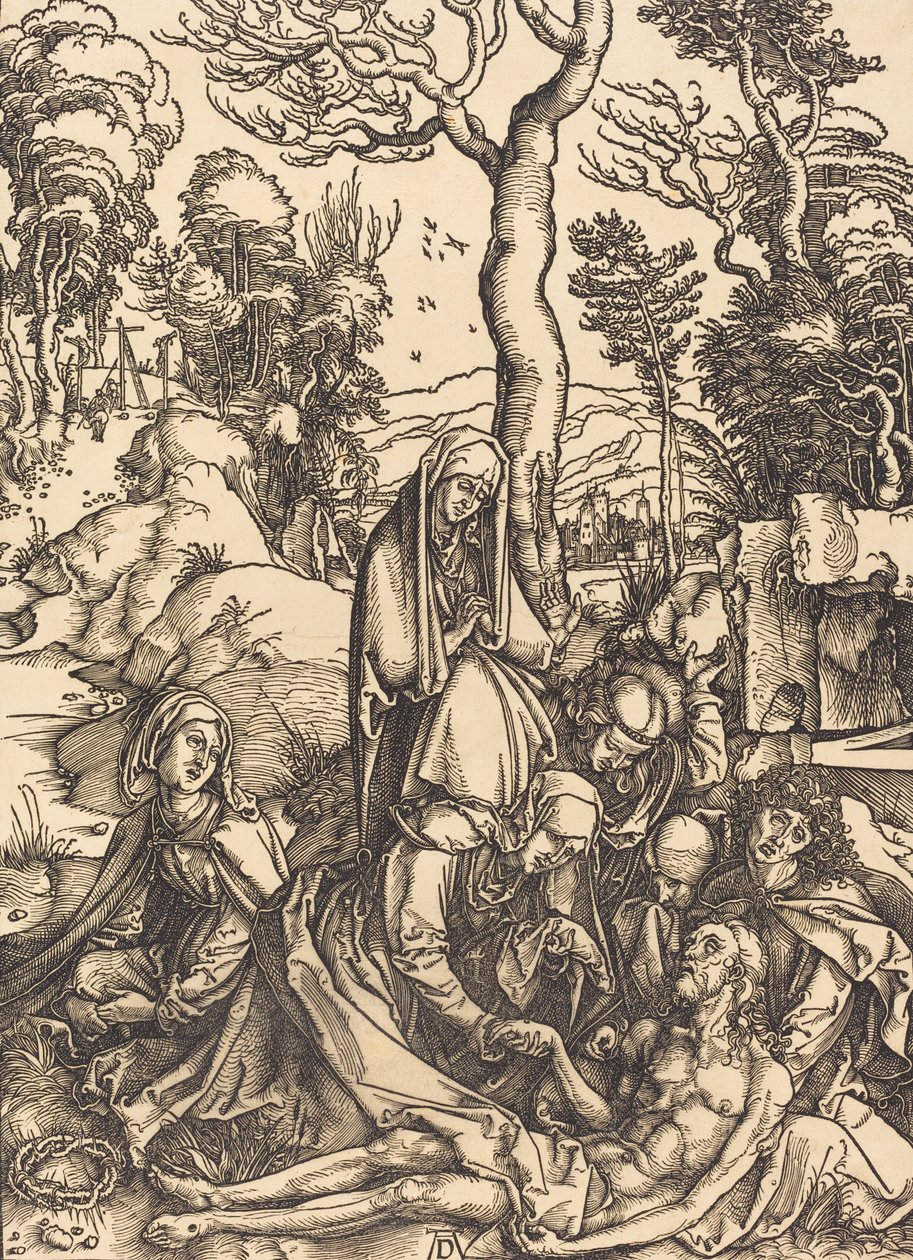 Klagovisan, c. 14981499. av Albrecht Dürer