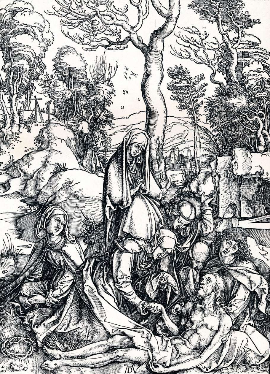 Klagosången för Kristus, 1498 1906 av Albrecht Dürer