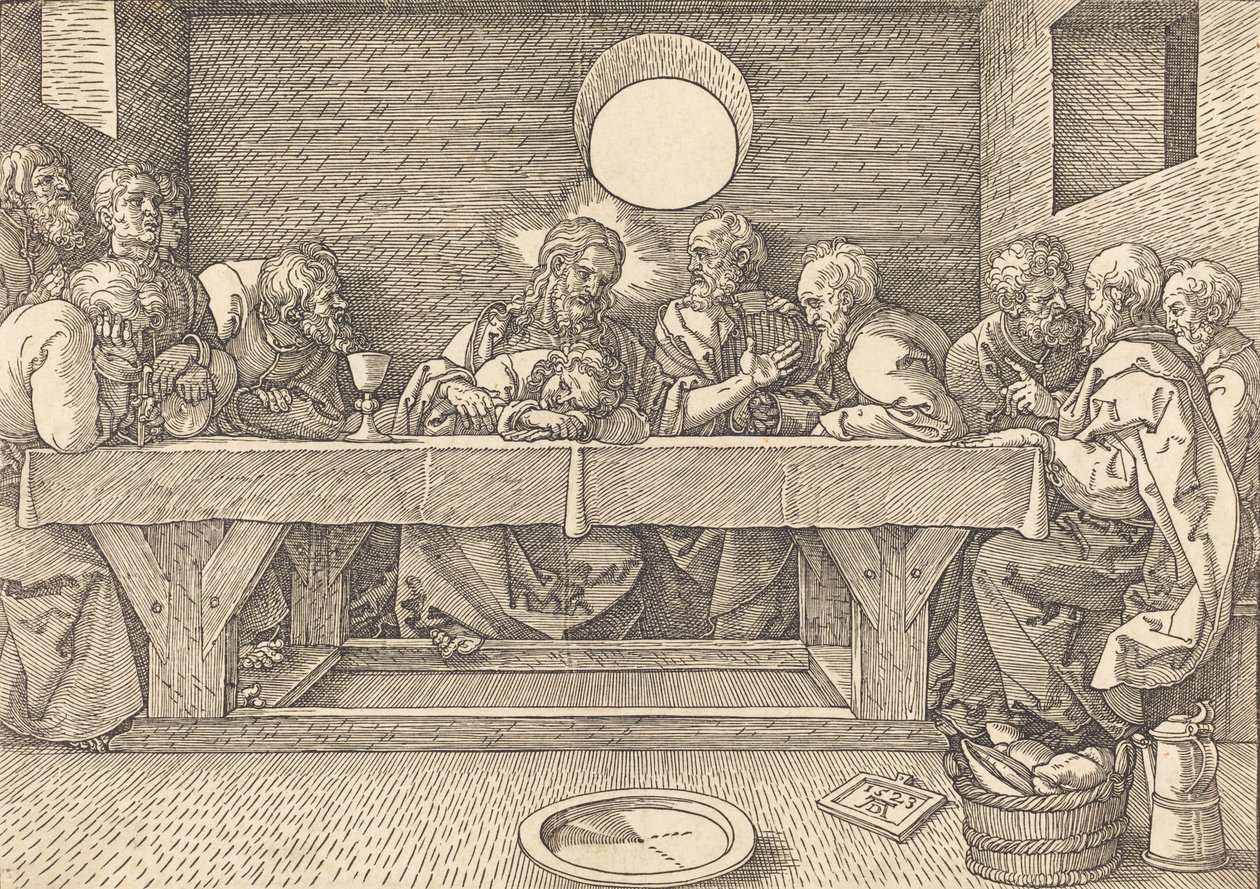 Den sista måltiden, 1523. av Albrecht Dürer