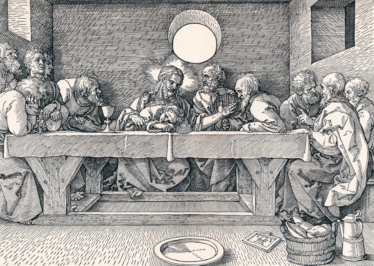 Den sista måltiden, 1523 1906 av Albrecht Dürer