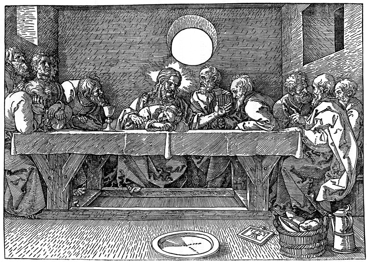 Den sista måltiden, 1523, 1936 av Albrecht Dürer
