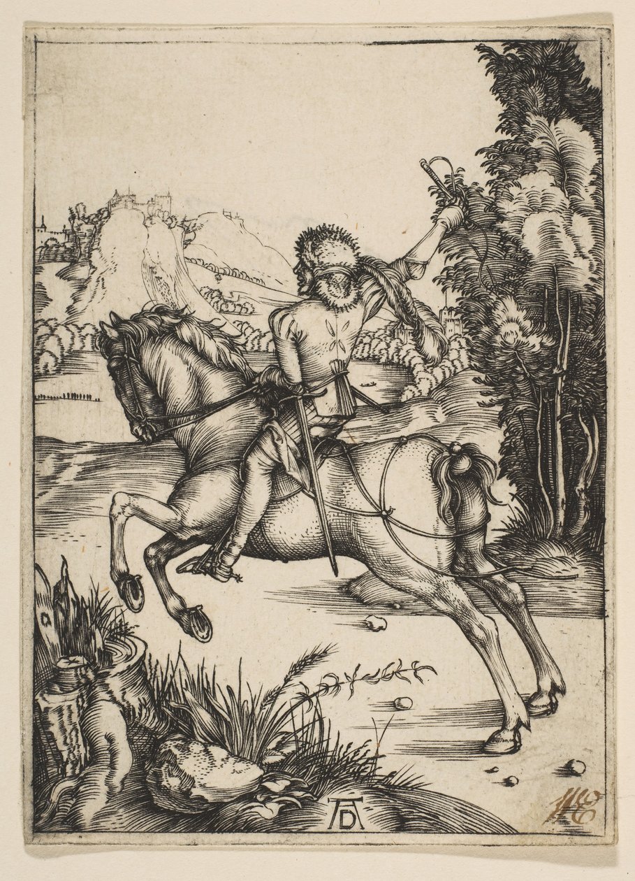 Den lilla kuriren.n.d. av Albrecht Dürer