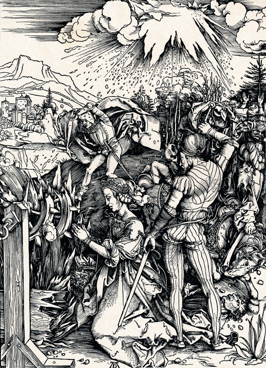 Sankta Katarinas martyrskap, 1497 1906 av Albrecht Dürer