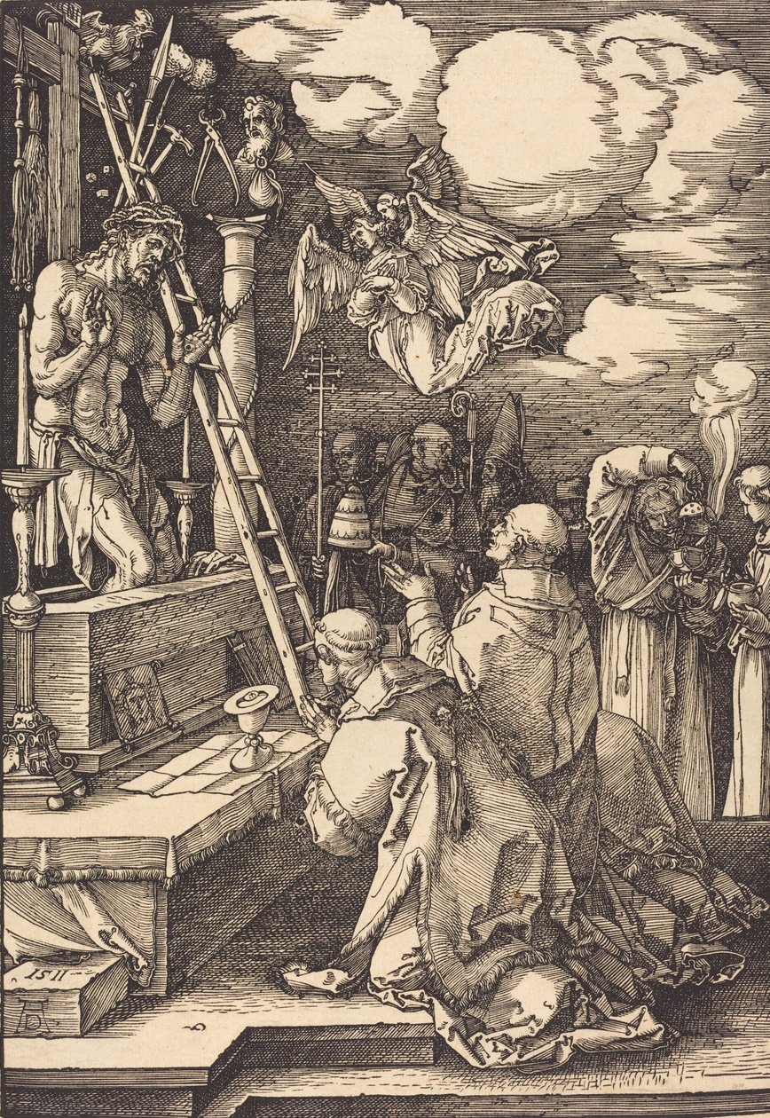 Sankt Gregorius mässa, 1511. av Albrecht Dürer