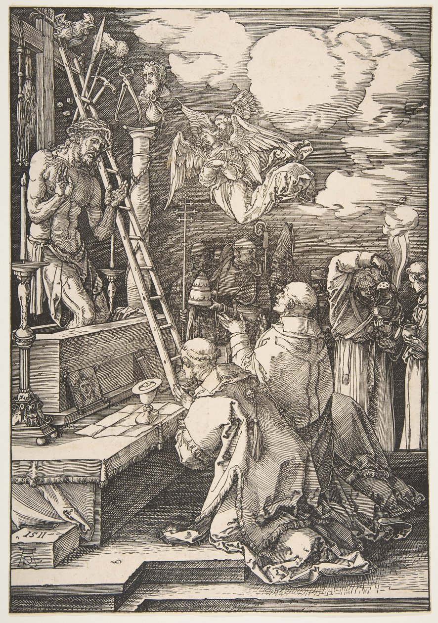 Sankt Gregorius mässa, 1511. av Albrecht Dürer