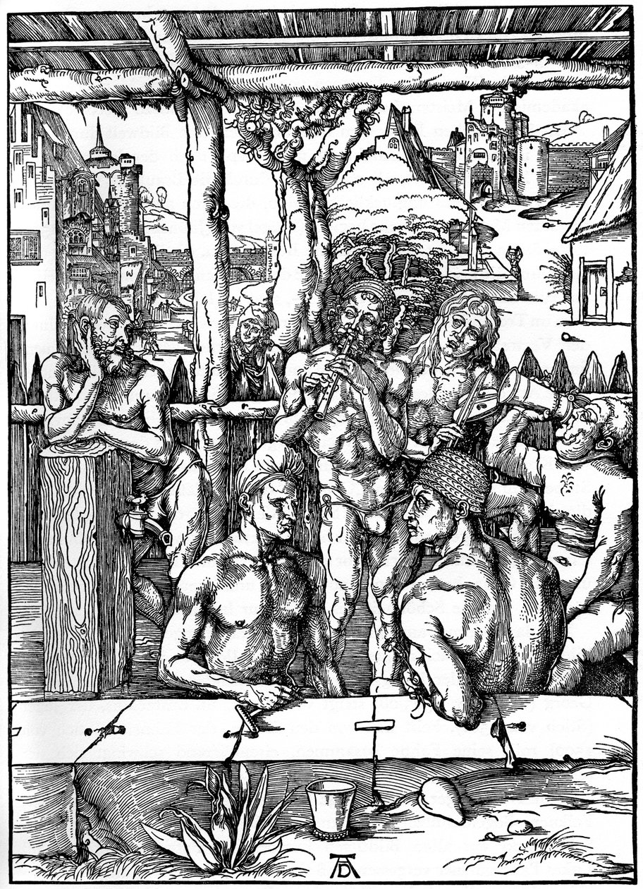 The Mens Bath, 1497-1498, 1936 av Albrecht Dürer