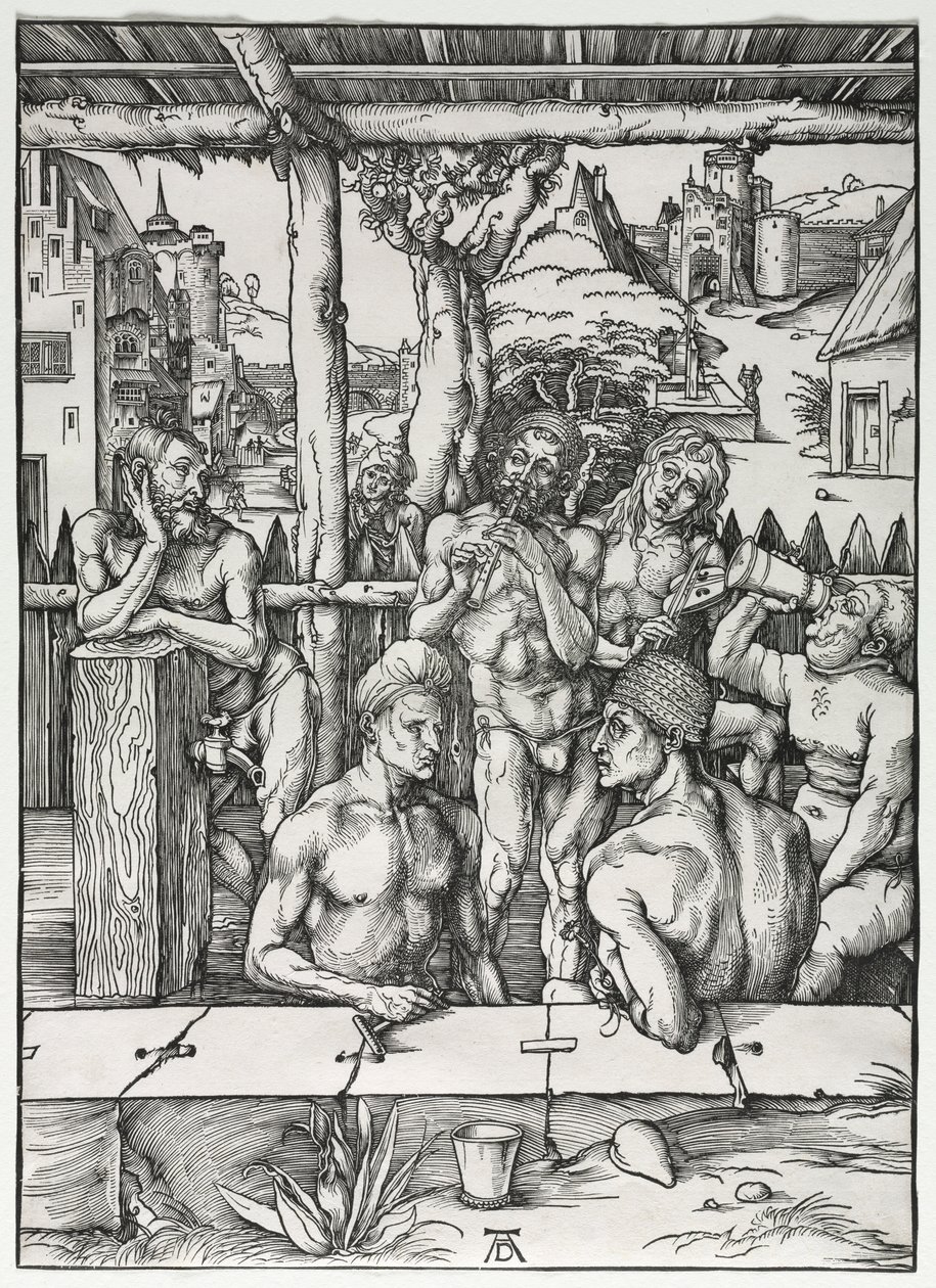 The Mens Bath House, ca. 1496-1497. av Albrecht Dürer