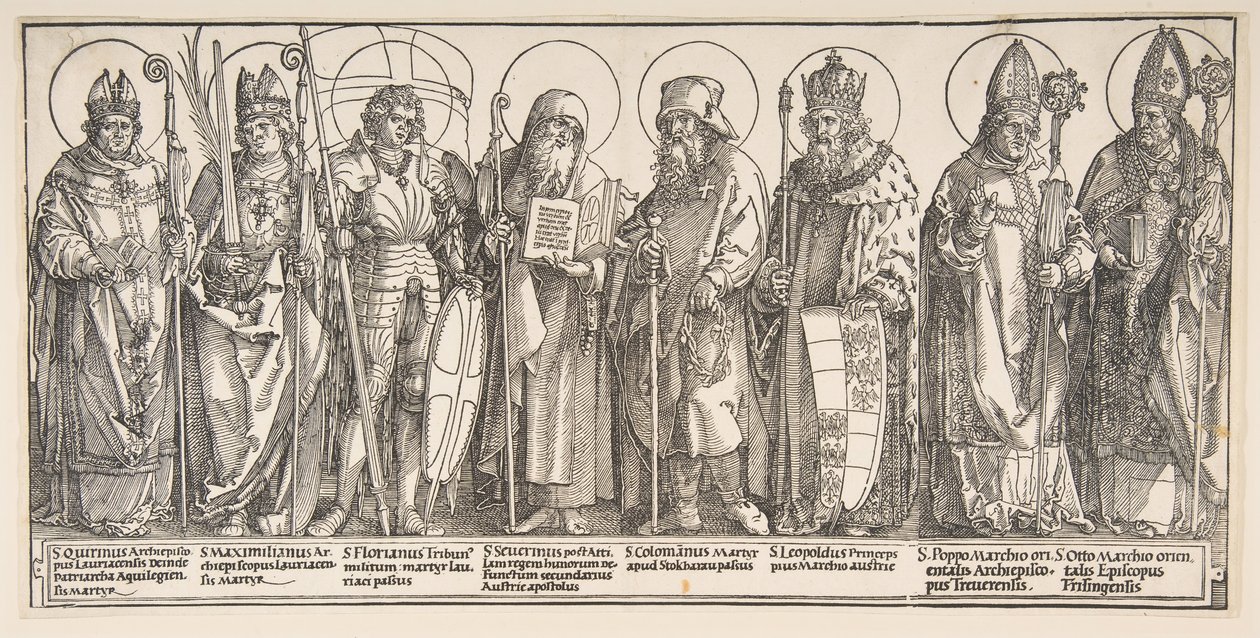 Österrikes skyddshelgon, 1515-17. av Albrecht Dürer