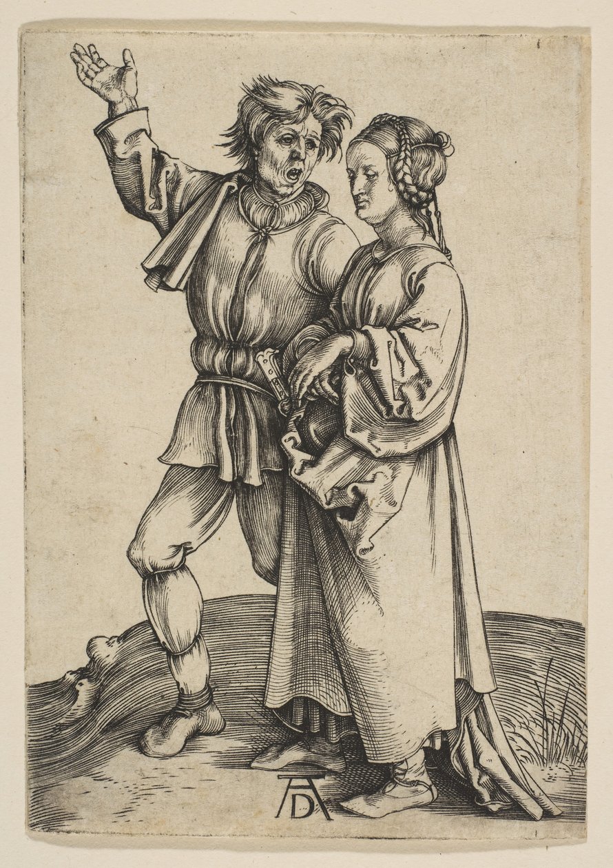 Bonden och hans hustru, ca. 1497. av Albrecht Dürer