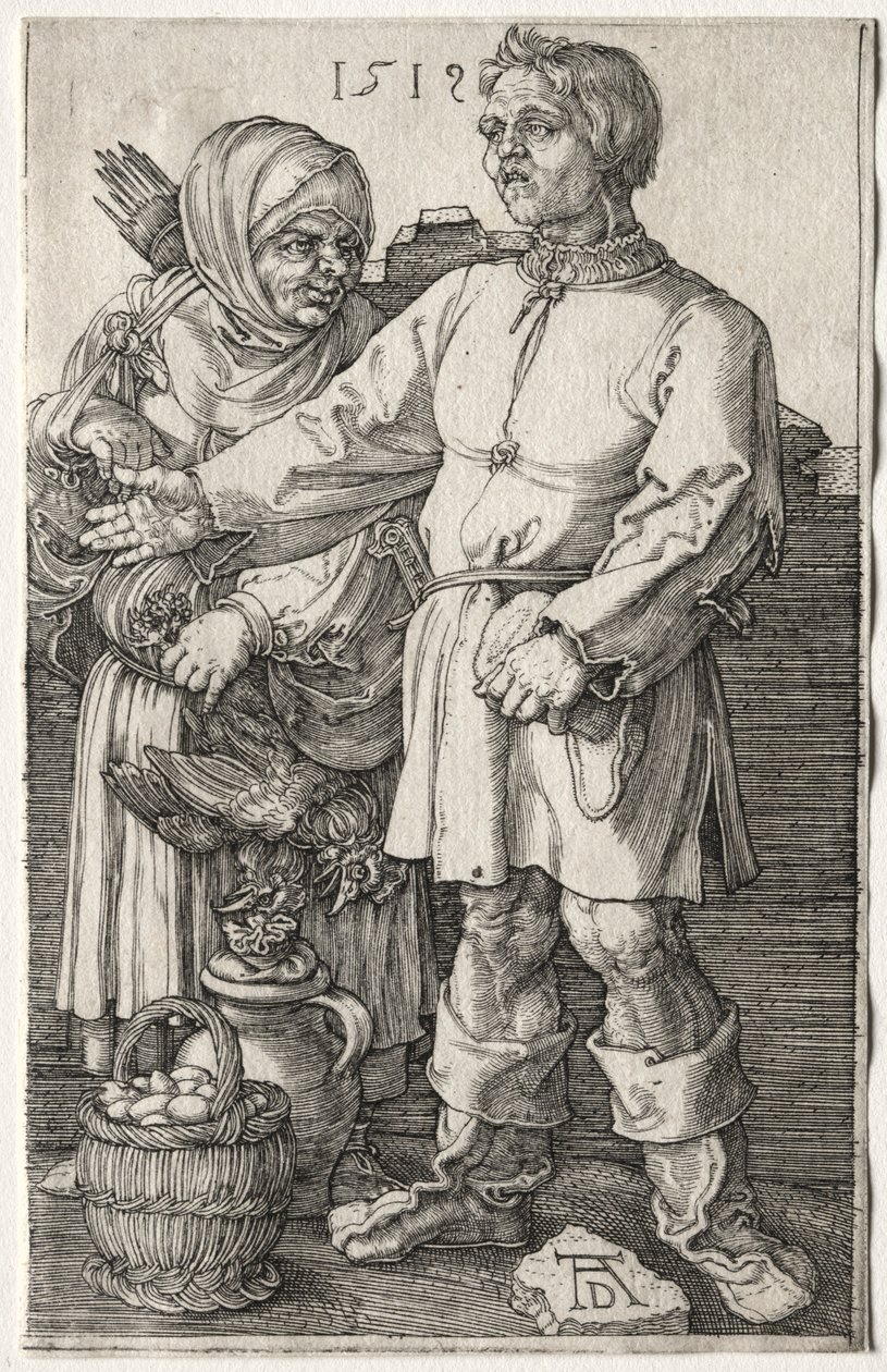 Bönderna på marknaden, 1519. av Albrecht Dürer