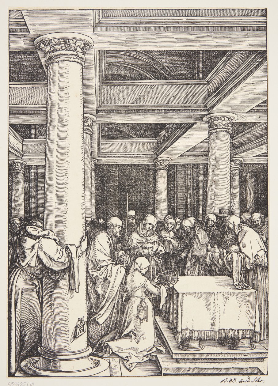 Presentationen i templet av Albrecht Dürer