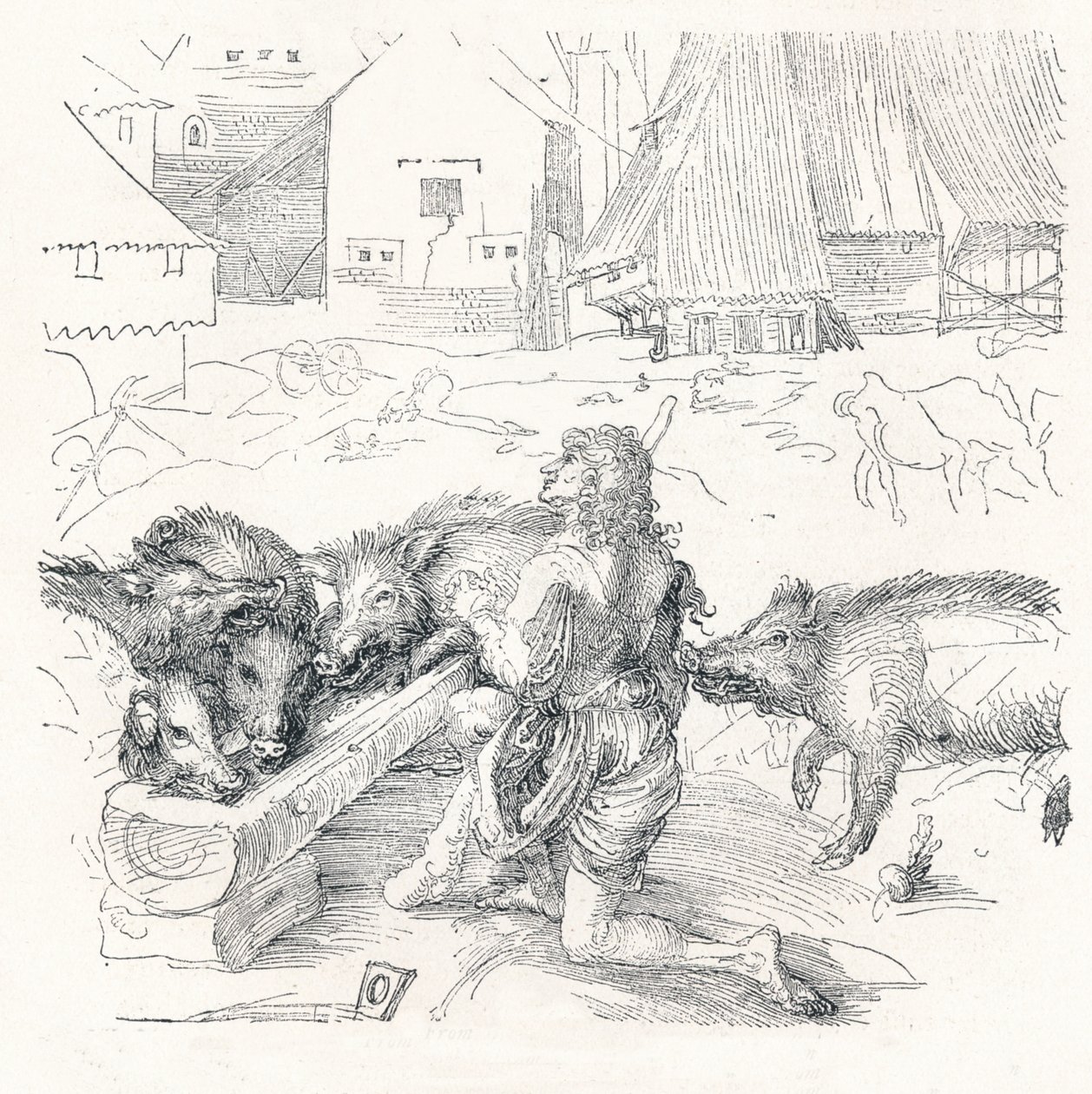 Den förlorade sonen, c1497, 1906 av Albrecht Dürer