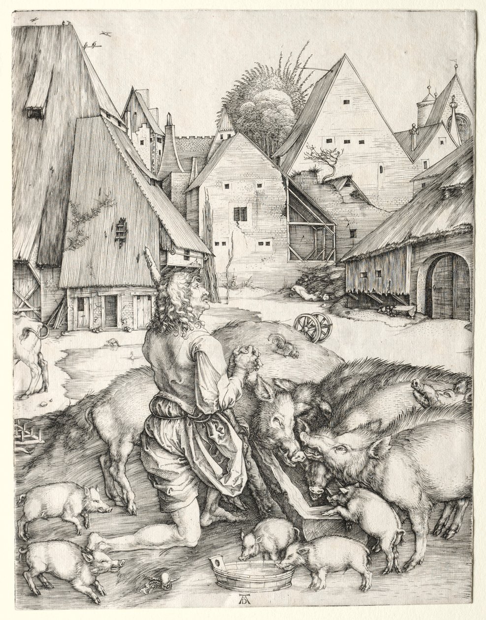 Den förlorade sonen, ca. 1496. av Albrecht Dürer