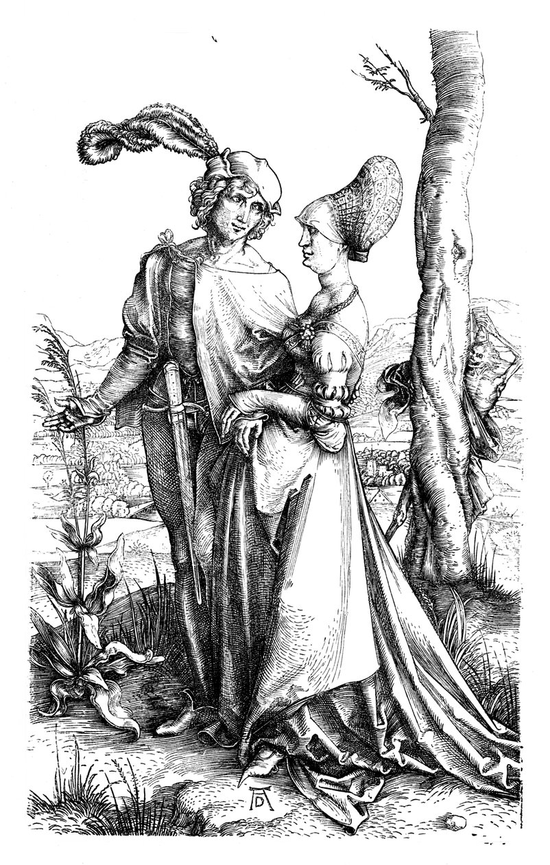 The Promenade, c1498, 1906 av Albrecht Dürer