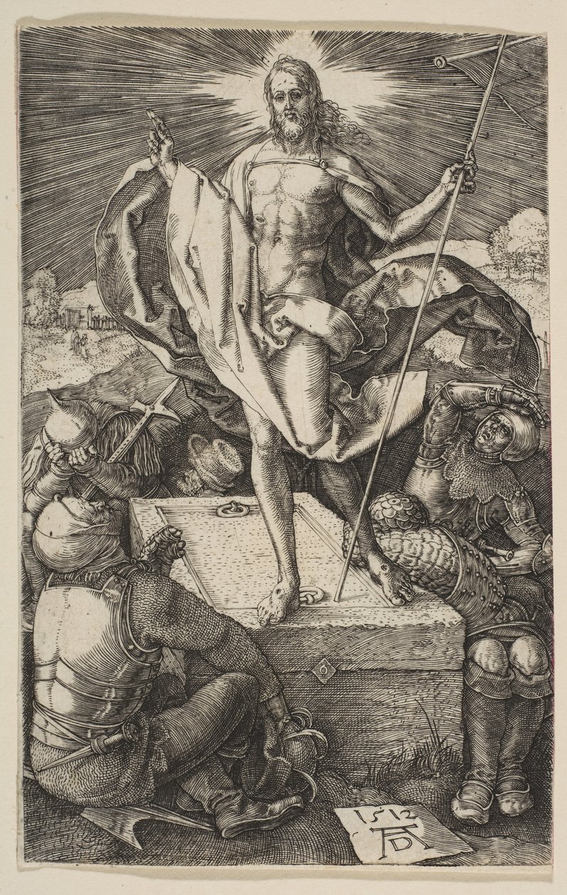 Uppståndelsen, från The Passion, 1512. av Albrecht Dürer