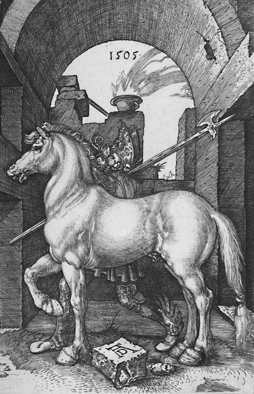 Den lilla hästen, 1505, 1906 av Albrecht Dürer