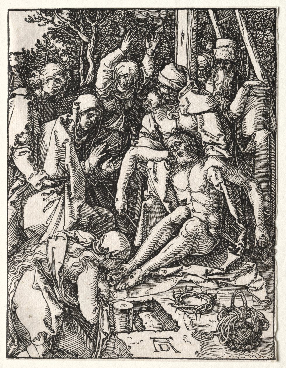 Den lilla passionen: klagan av Albrecht Dürer