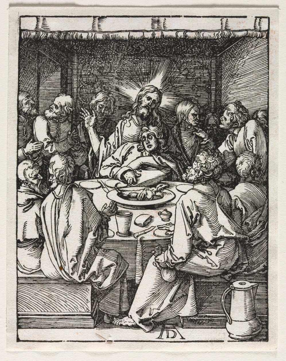 Den lilla passionen: Nattvarden. av Albrecht Dürer