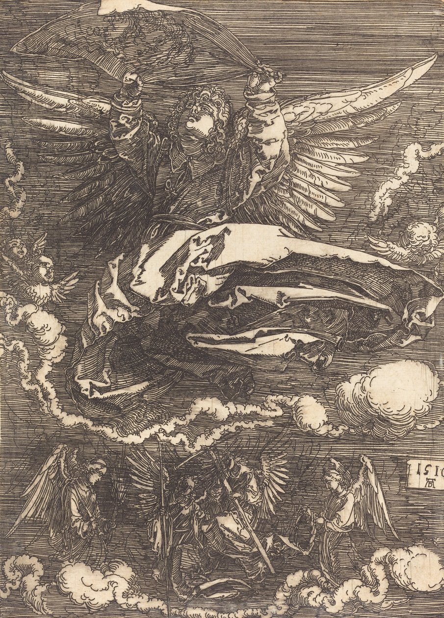 Sudarium som hålls av en ängel, 1516. av Albrecht Dürer