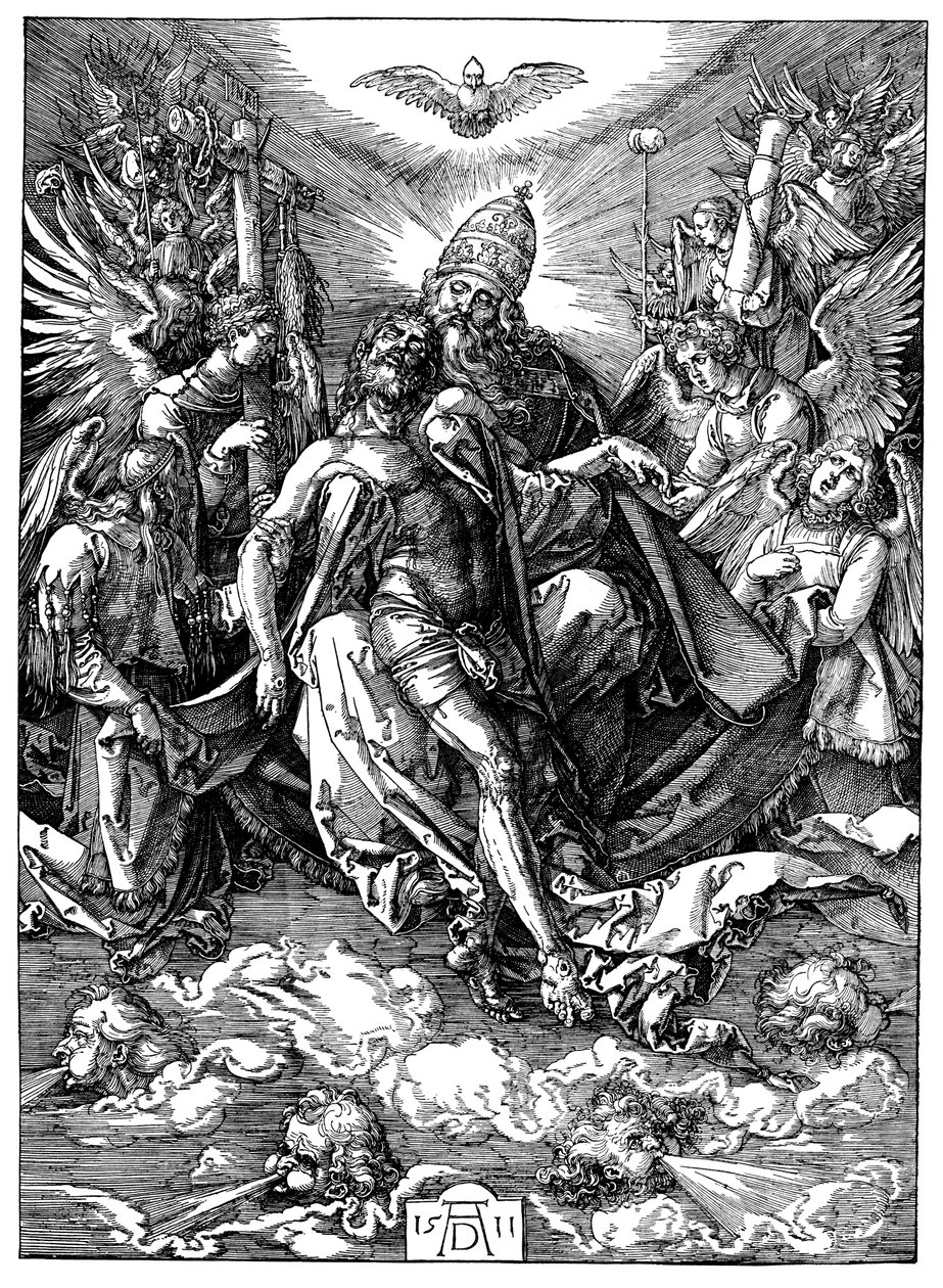Treenigheten Nådens tron, 1511 av Albrecht Dürer
