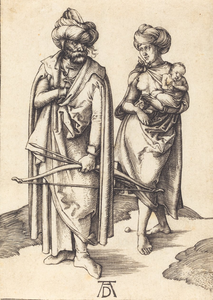 Den turkiska familjen, ca. 14951496. av Albrecht Dürer