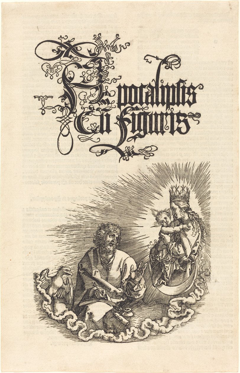 Jungfrun som visar sig för Johannes av Albrecht Dürer