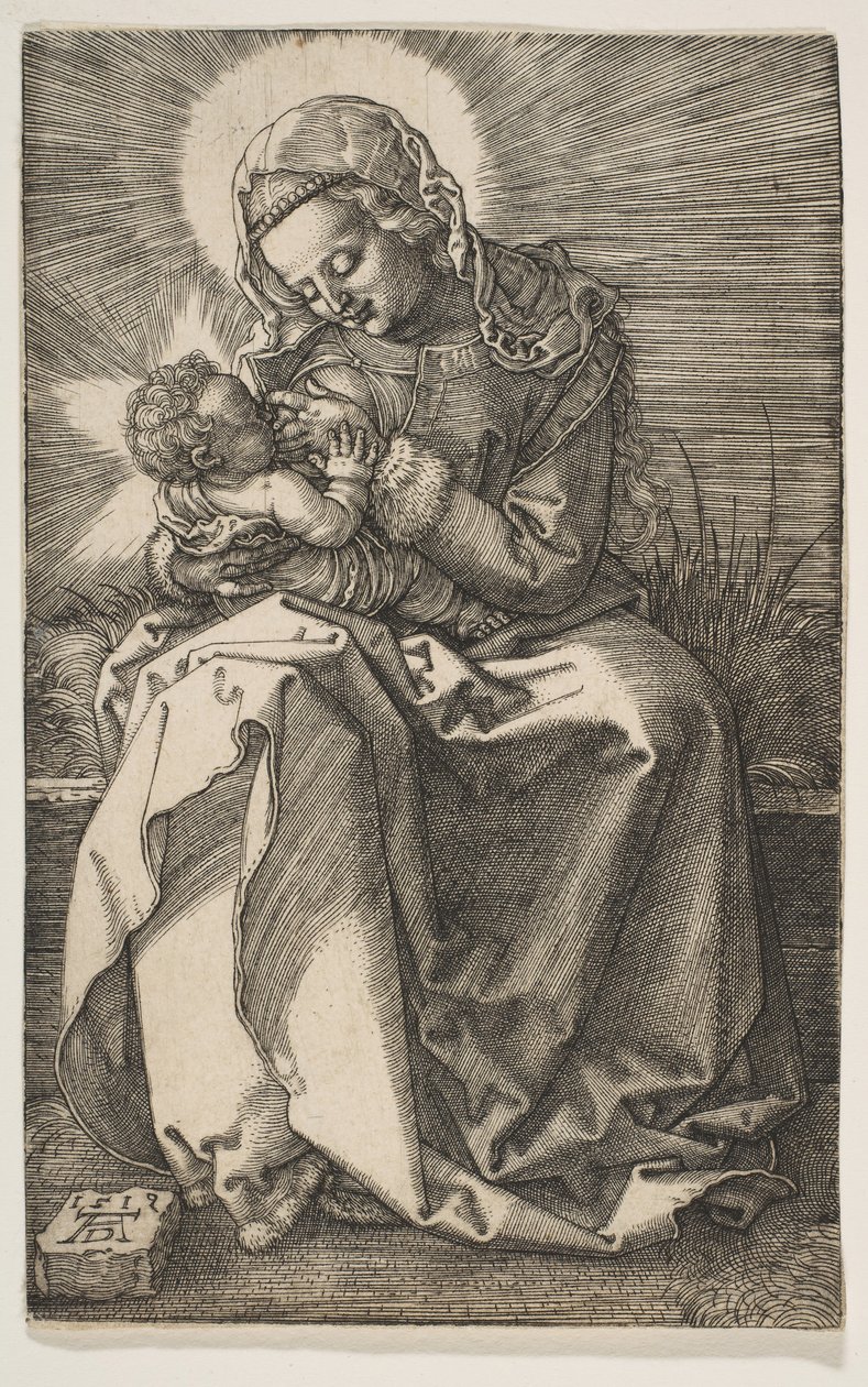 Jungfrun vårdar Kristusbarnet, 1519. av Albrecht Dürer