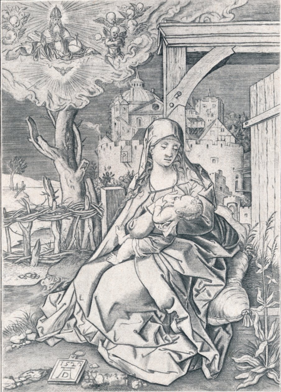 Jungfrun vid porten, 1522 1906. av Albrecht Dürer