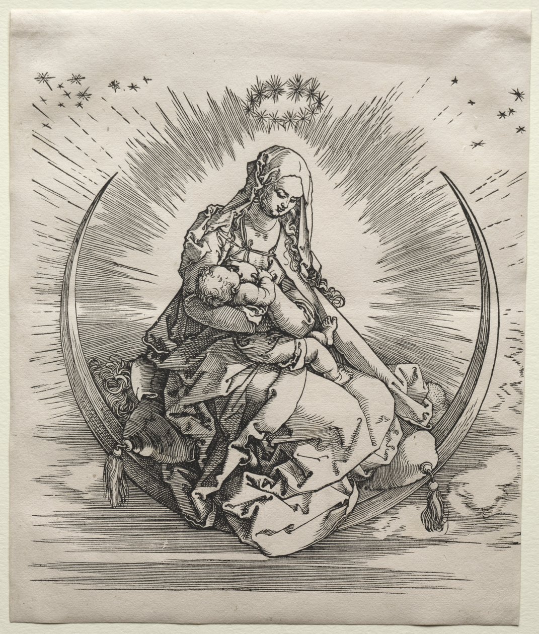 Jungfrun på en halvmåne av Albrecht Dürer